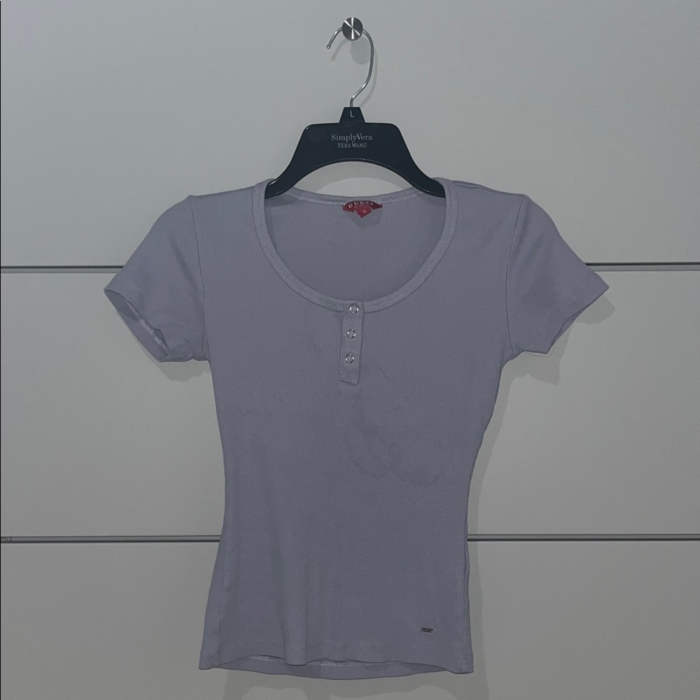 Guess Light Purple Short Sleeve Tee